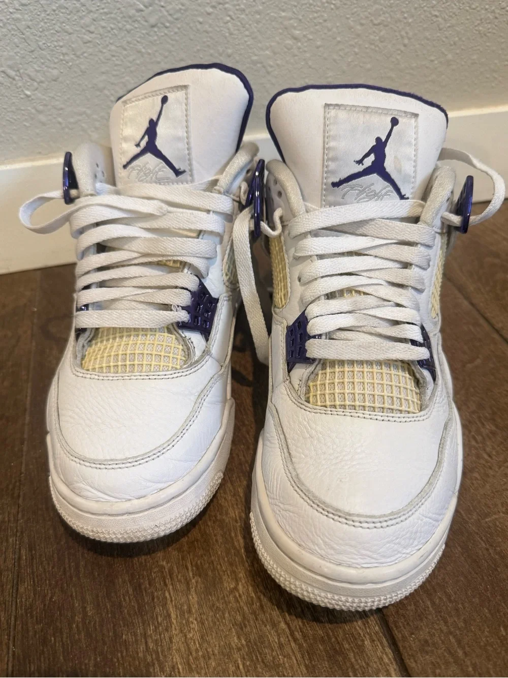 Air‎ Jordan 4 Metallic Purple CT8527-115 White Purple Men’s 7.5y